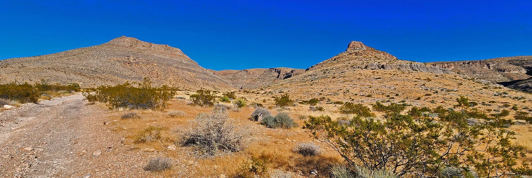 Next Canyon Opening Ahead. More Gradual Summit Approaches in That Canyon. | Landmark Bluff | Lovell Canyon, Nevada