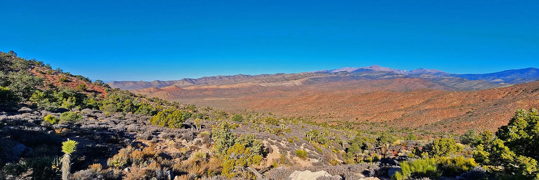 As You Ascend, the View Becomes More Spectacular Moment by Moment. | Landmark Bluff Circuit | Lovell Canyon, Nevada