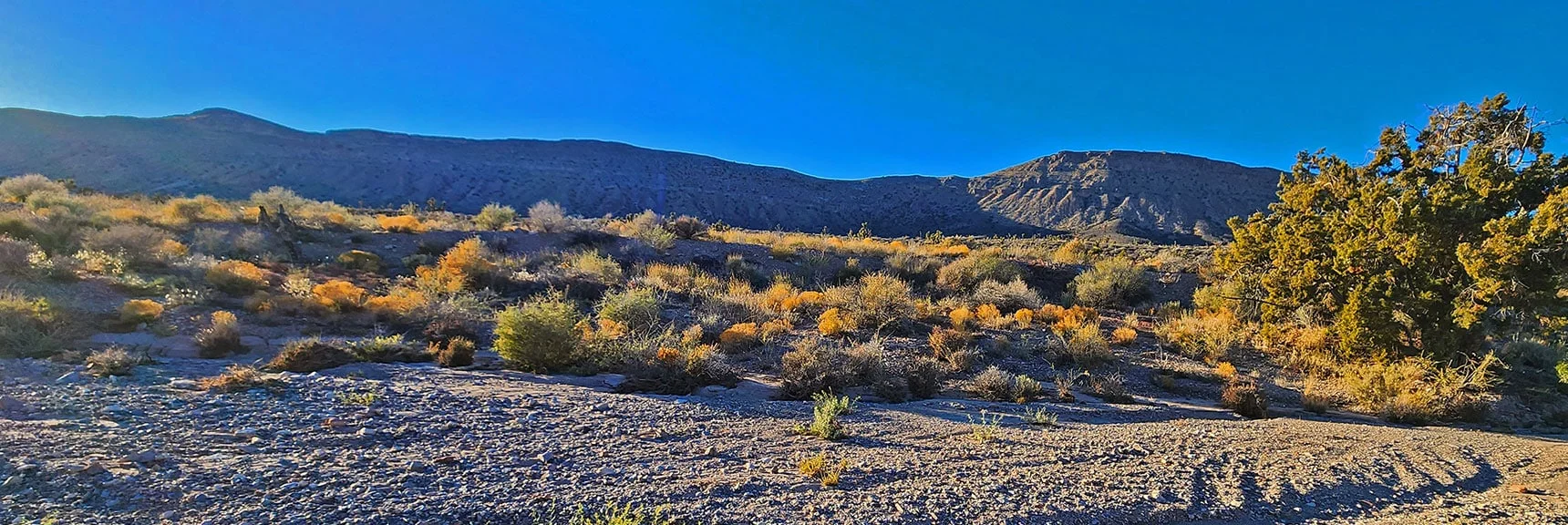 Taking Canyon Wash Road Parallel to Lovell Canyon Road Along Bluff's East Side. | Landmark Bluff Circuit | Lovell Canyon, Nevada