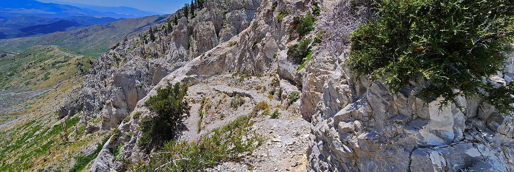 Harris/Griffith Saddle Trail Through the Mid-Saddle Cliffs | Lovell Canyon Ridgelines | Lovell Canyon, Nevada