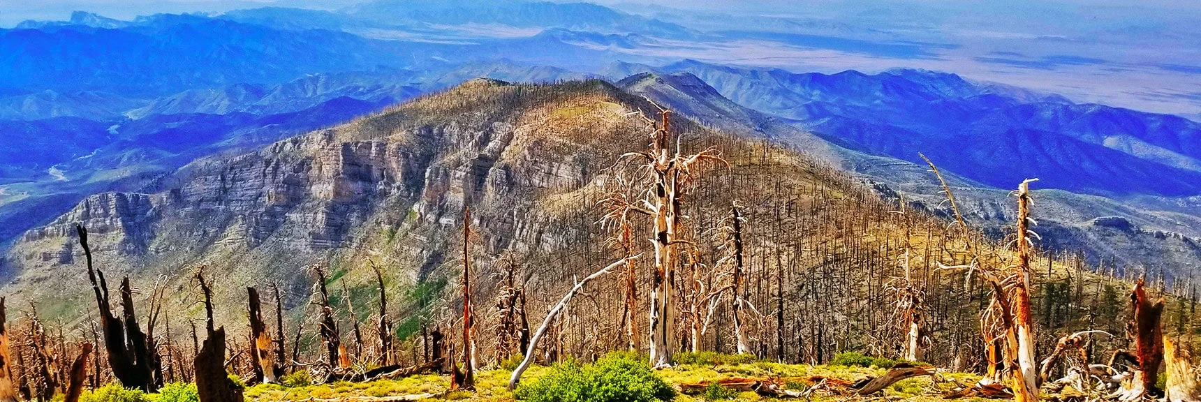 View Down Sexton Ridge from Near Griffith Peak | Lovell Canyon Ridgelines | Lovell Canyon, Nevada