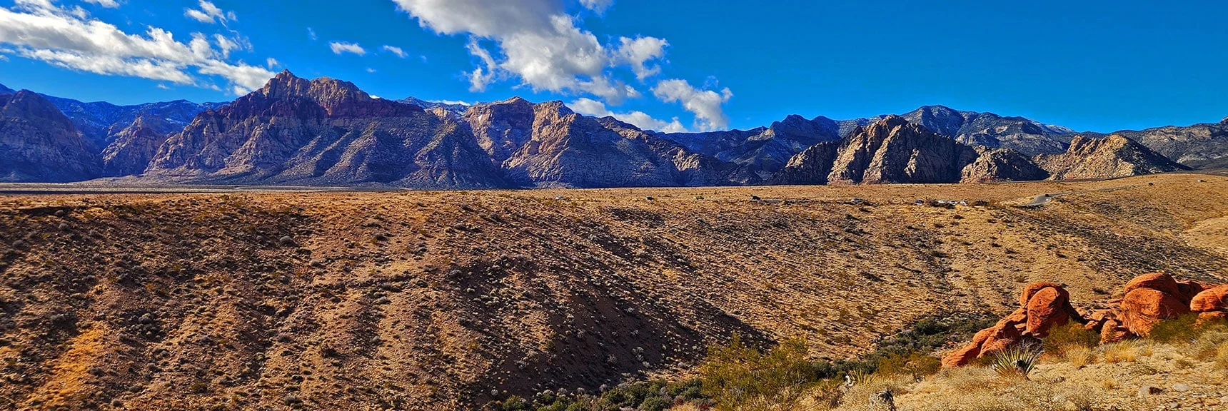 Northern Rainbow Mountains to the West | Lower Calico Hills Loop | Calico Basin & Red Rock Canyon, Nevada