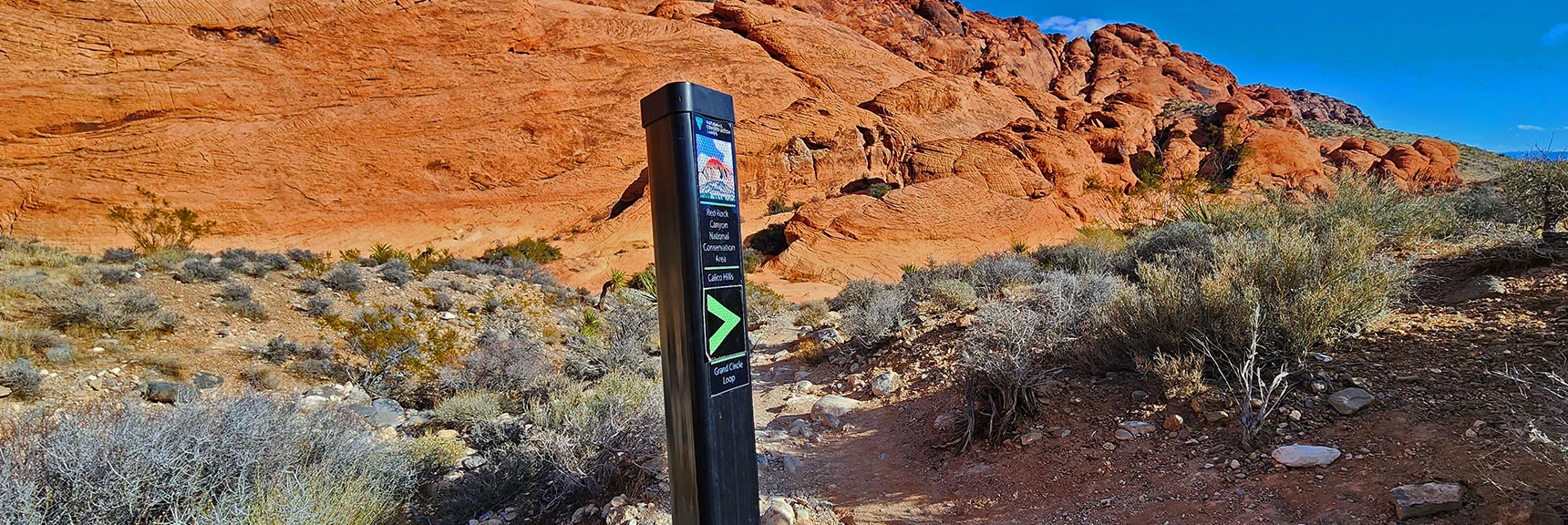 This Trail is Very Distinct & Well Marked. Circles All of Red Rock Canyon. This is the Circle's East Side | Lower Calico Hills Loop | Calico Basin & Red Rock Canyon, Nevada