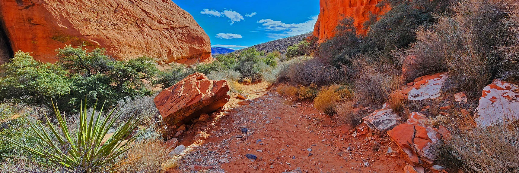 Red Rock Grand Circle Trail Ahead Through This Opening | Lower Calico Hills Loop | Calico Basin & Red Rock Canyon, Nevada