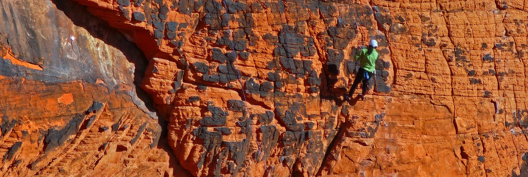 Another Advanced Rock Climber. Very Popular Rock Climbing Destination. | Lower Calico Hills Loop | Calico Basin & Red Rock Canyon, Nevada