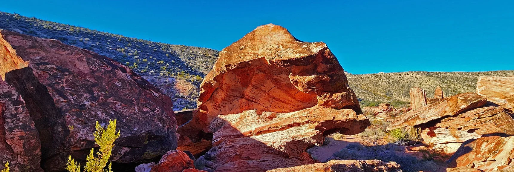 Sculpted Rock Formations on South Side of Lower Calico Hills | 3 Basin Circuit | Calico Basin, Brownstone Basin, Red Rock Canyon, Nevada