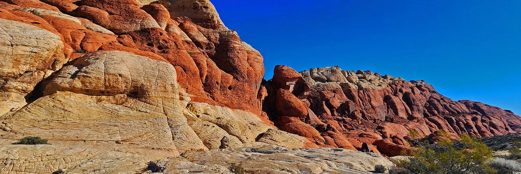 View Back Along Artistically Sculpted Calico Hills | 3 Basin Circuit | Calico Basin, Brownstone Basin, Red Rock Canyon, Nevada