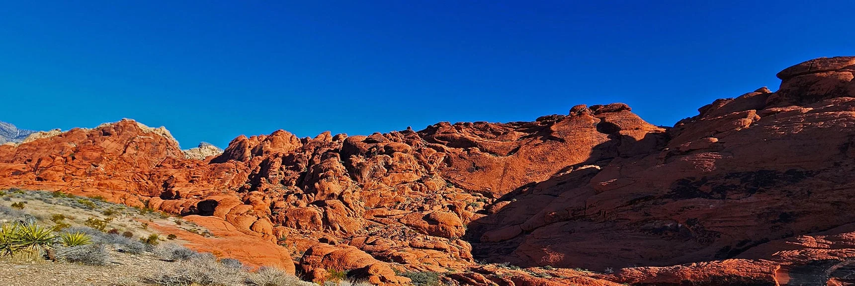 Upper Calico Hills Are Aztec Red. All Jurassic Era Ancient Frozen Sand Dunes | 3 Basin Circuit | Calico Basin, Brownstone Basin, Red Rock Canyon, Nevada
