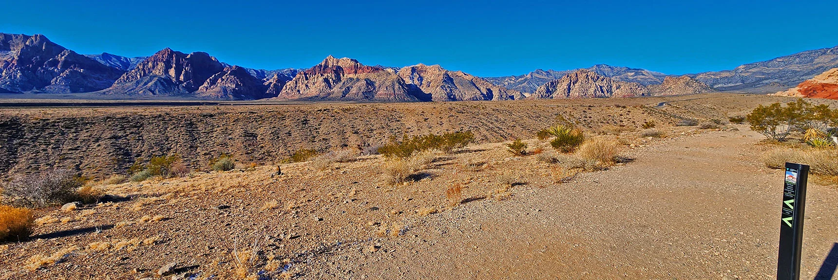 Northern Rainbow Mts. from Ridge Across Wash | 3 Basin Circuit | Calico Basin, Brownstone Basin, Red Rock Canyon, Nevada
