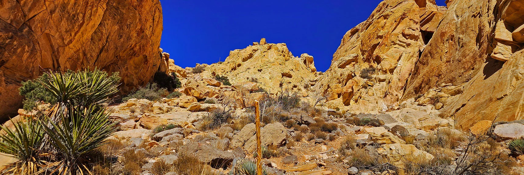 Lighter Sandstone, Smaller Easy Boulders Above. | Upper Calico Hills Loop | Calico Basin and Red Rock Canyon, Nevada