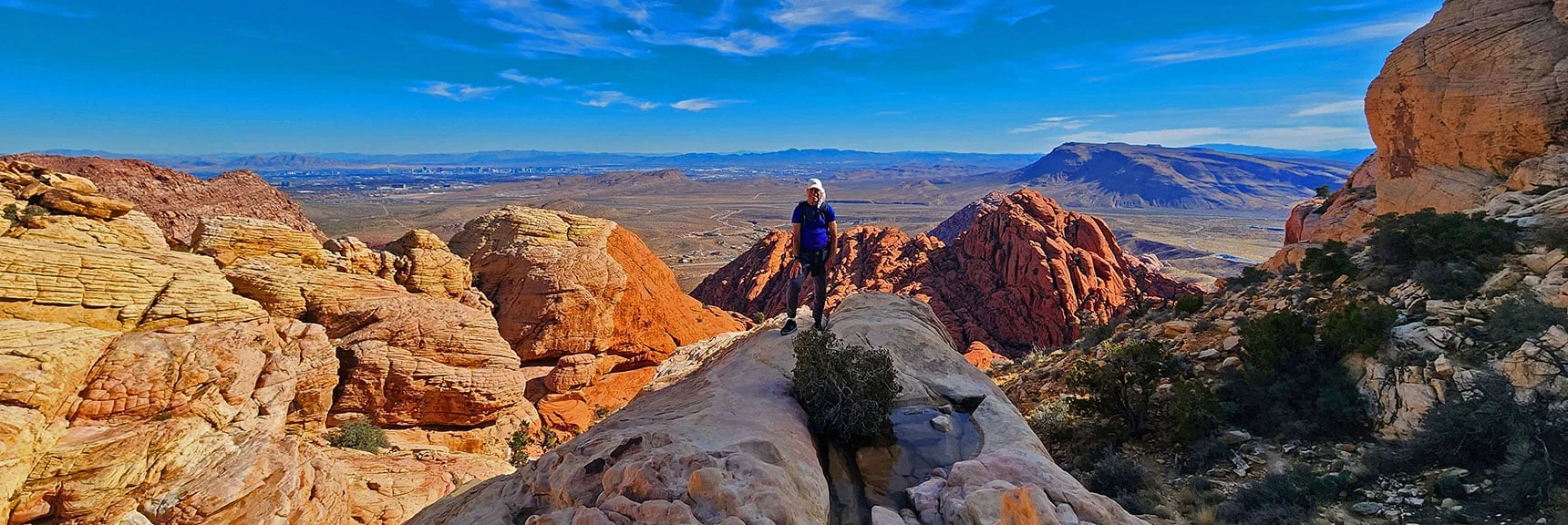 Rare Picture of Me Standing on the Viewpoint | Upper Calico Hills Loop | Calico Basin and Red Rock Canyon, Nevada