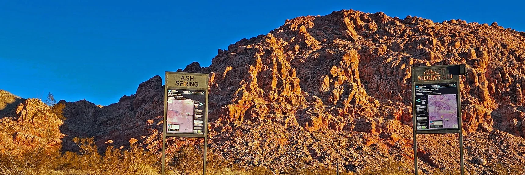 Take the Ash Spring Trail at the Upper End of the Parking Area | Upper Calico Hills Loop | Calico Basin and Red Rock Canyon, Nevada