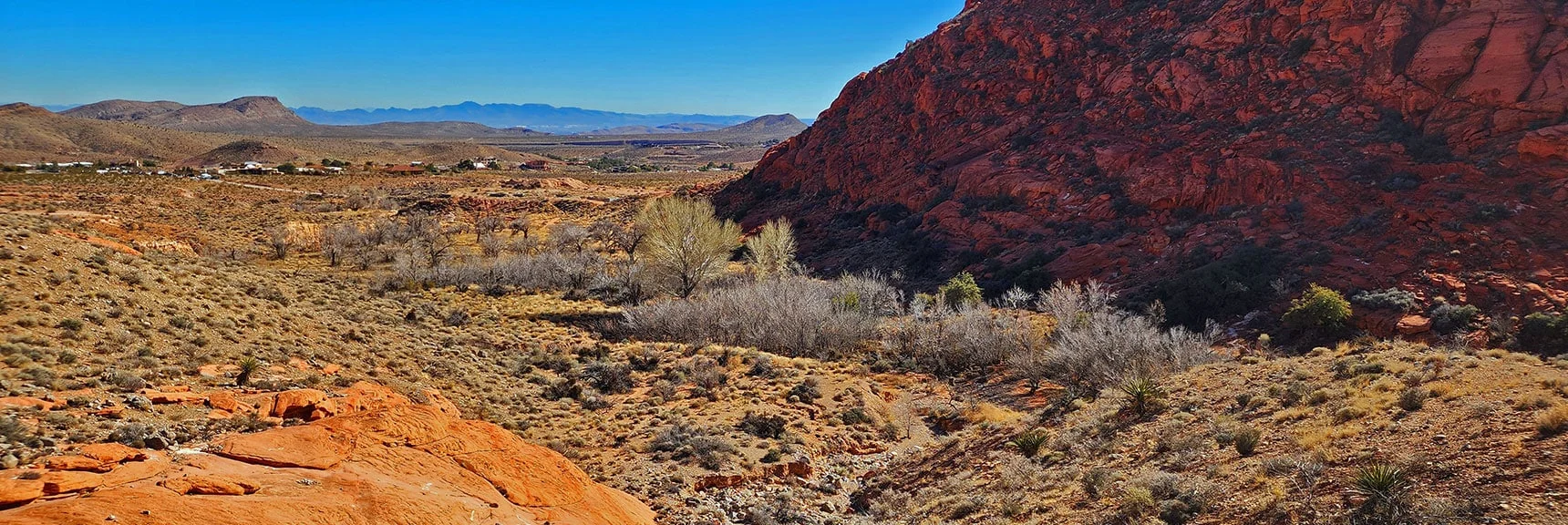 Return Through Ash Spring to Kraft Mt. Trailhead Parking Area | Pink Goblin Loop | Calico Basin, Nevada