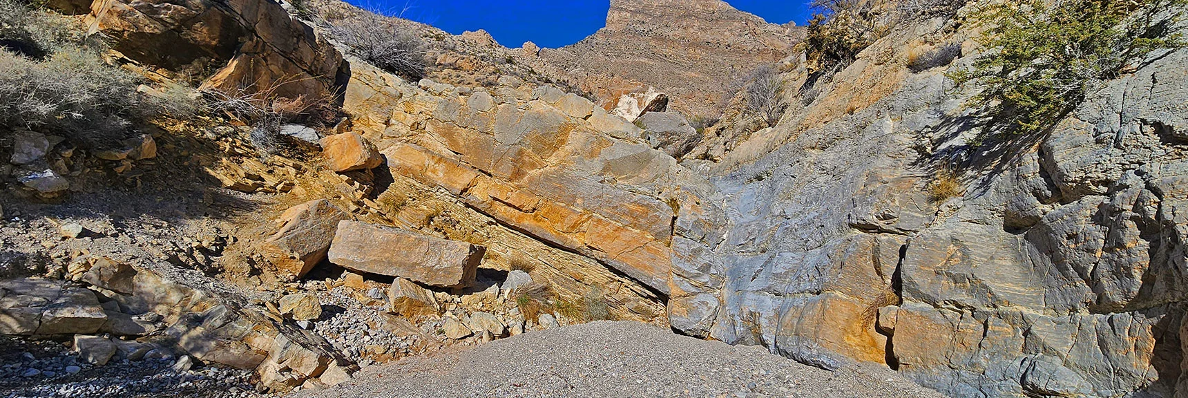 The Many Polished Dry Falls Become Higher. Light Class 3 Rock Scrambling. | Pink Goblin Loop | Calico Basin, Nevada