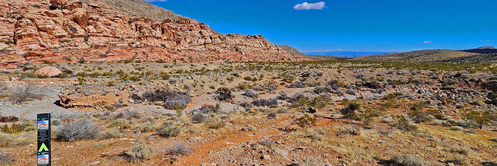 You'll Begin on Upper Gene's Trail, But Soon Keep Left onto Gateway Washington Trail | Calico Basin Daily Workout Trails | Calico Basin, Nevada