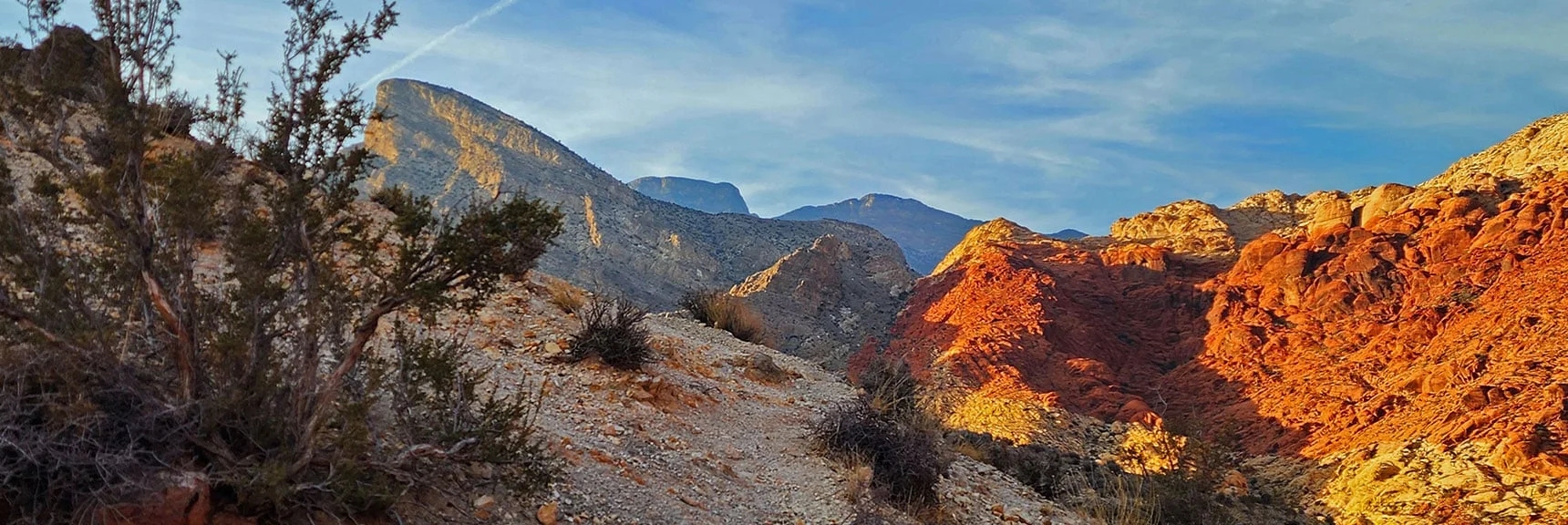 Final View from Pink Goblin Pass Back Toward Turtlehead Peak | Red Cap Peak Summit | Red Rock Canyon NCA, Nevada