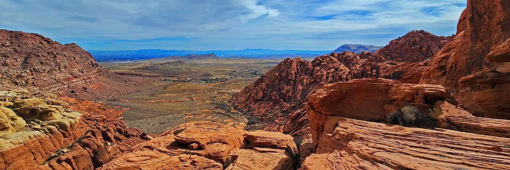 Expansive View Across Calico Basin and Beyond | Red Cap Peak Summit | Red Rock Canyon NCA, Nevada