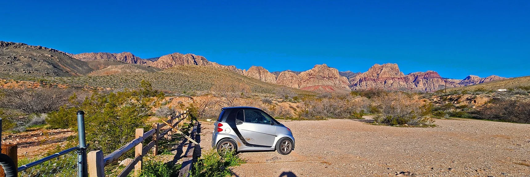 If Starting at the South End of the Ridge, Begin at Wheeler Spring Camp Parking Area. | Western High Ridge | Blue Diamond Hill, Nevada