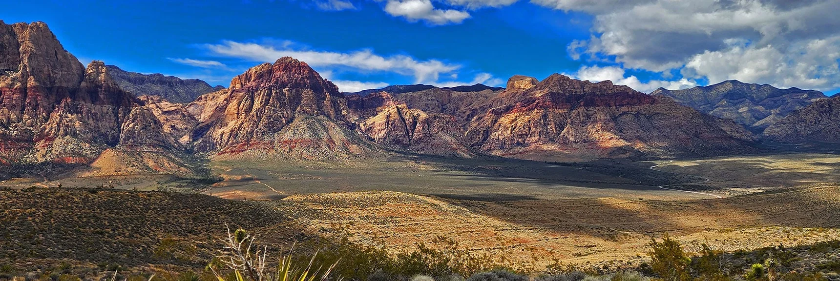 Right to Left: La Madre Ridgeline, Bridge Mt, Juniper Peak, Rainbow Mt. | Western High Ridge | Blue Diamond Hill, Nevada