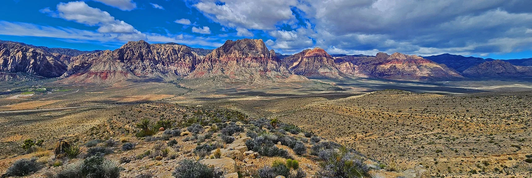 Rainbow Mts. Right to Left: Bridge, Juniper, Rainbow, Wilson, Indecision Peaks. | Western High Ridge | Blue Diamond Hill, Nevada