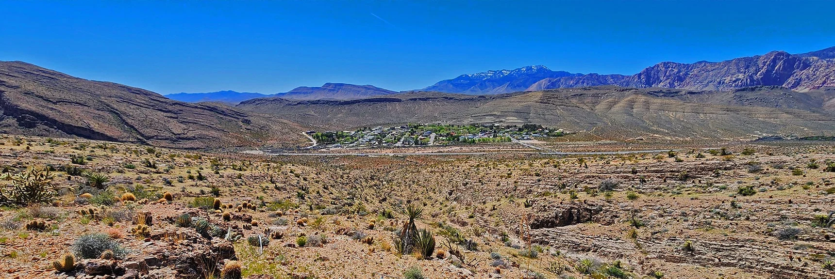 Right (North) Side of Ridge is Far More Gentle. Continuing Toward Blue Diamond Town. | Blue Diamond Hill Southern Ridgelines | Red Rock Canyon, Nevada