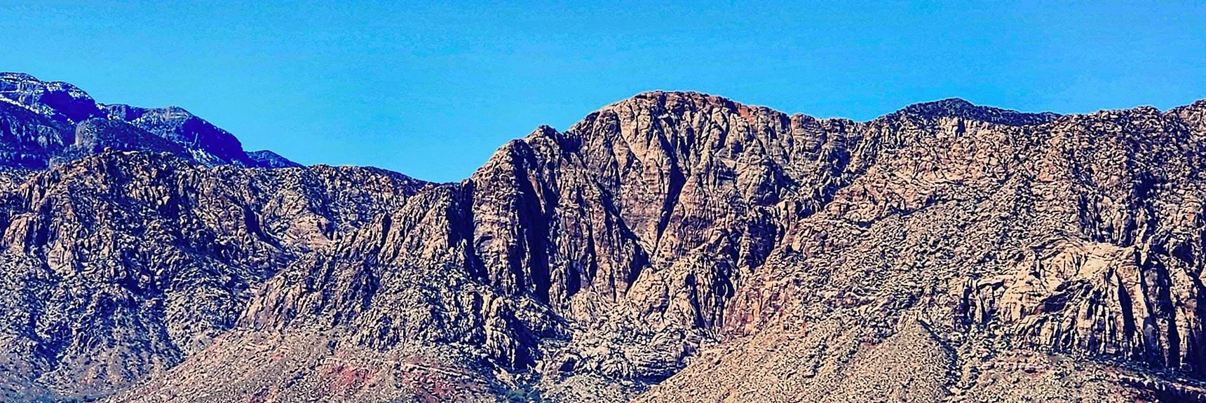 Then Comes Windy Peak, Beautiful Summit Plateau, Easy Access from Ridgeline Above. | Blue Diamond Hill Southern Ridgelines | Red Rock Canyon, Nevada