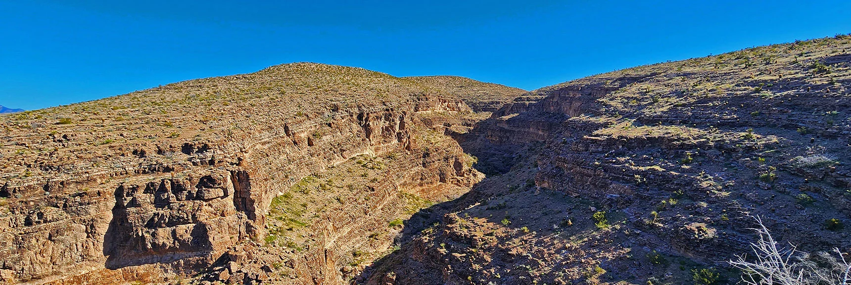 Getting to the Cave Openings Could Require Scaling the Vertical Walls | Blue Diamond Hill Southern Ridgelines | Red Rock Canyon, Nevada