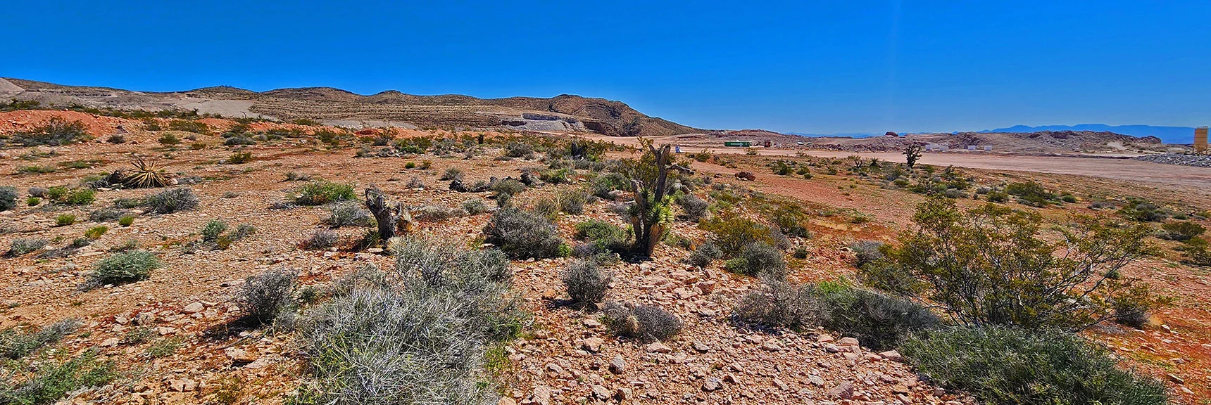 Looking Toward the Summit of That Huge Oar Chute on South End of Blue Diamond Hill. | Blue Diamond Hill Southern Ridgelines | Red Rock Canyon, Nevada