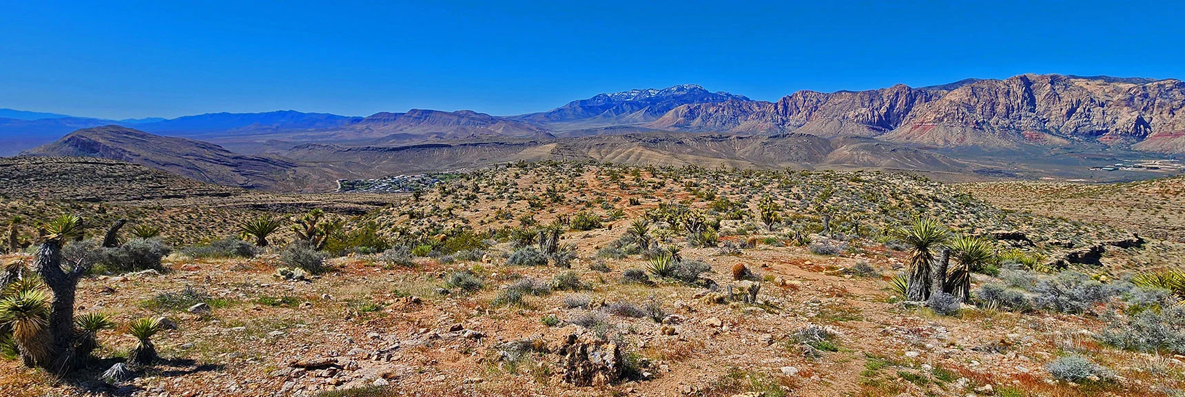 Southern Rainbow Mts. to Potosi Mt. at South End of Spring Mt. Range | Blue Diamond Hill Southern Ridgelines | Red Rock Canyon, Nevada