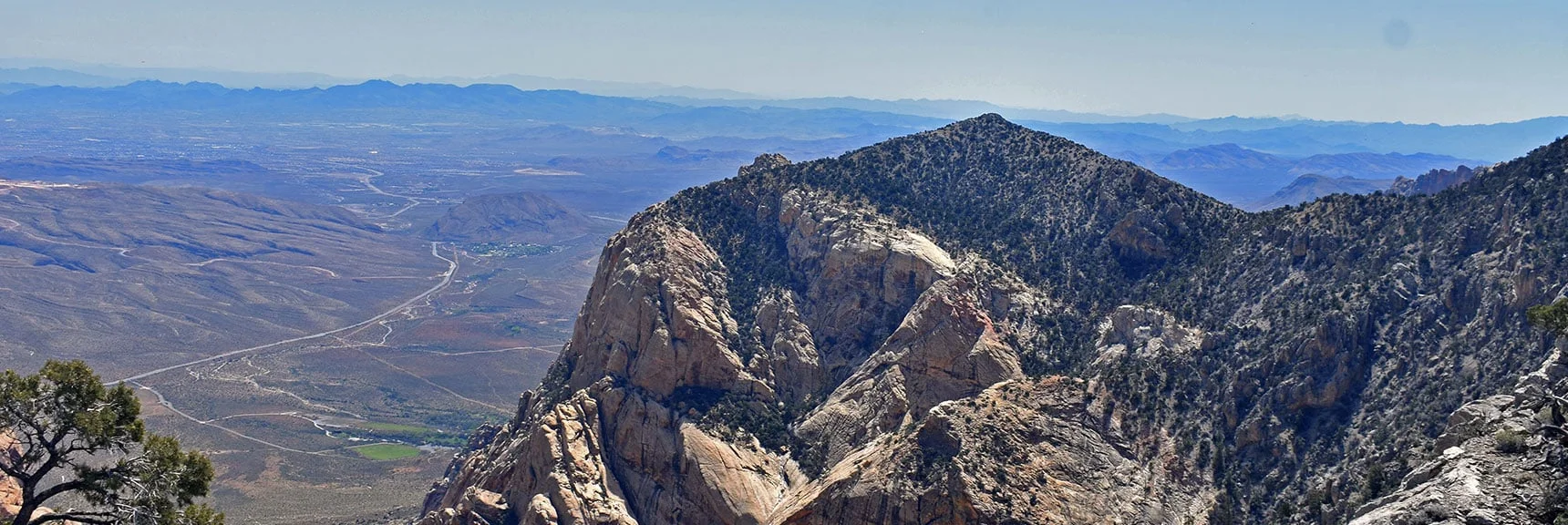 View South to Indecision Peak from the Upper Crest Ridgeline. | Mt Wilson Summit Saddle from Lovell Canyon | Rainbow Mountain Wilderness, Nevada