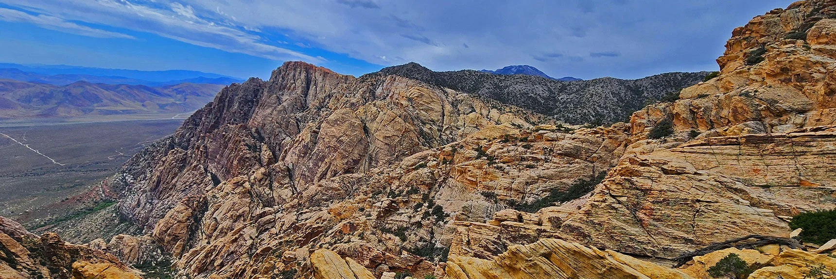 View Back South to Windy Peak | Black Velvet Peak | Rainbow Mountain Wilderness, Nevada