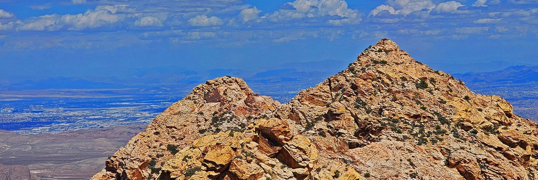 Lower Peak is Cliff Rock Climber's Destination from Below. | Black Velvet Peak | Rainbow Mountain Wilderness, Nevada