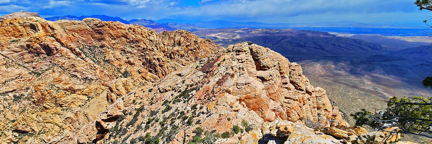 Black Velvet Peak Summit. Hidden & Monument Peaks in Background | Black Velvet Peak | Rainbow Mountain Wilderness, Nevada