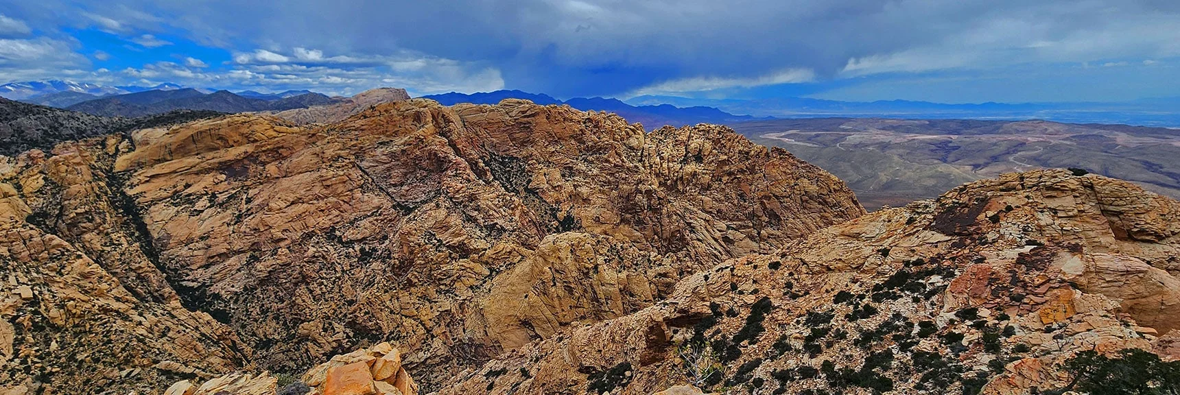 View Across to Hidden & Monument Peaks | Black Velvet Peak | Rainbow Mountain Wilderness, Nevada