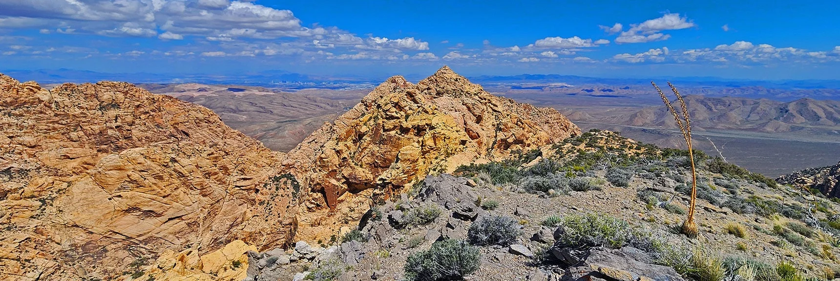 Mountain Spring Peak is the Descent Point Toward Black Velvet Peak | Black Velvet Peak | Rainbow Mountain Wilderness, Nevada