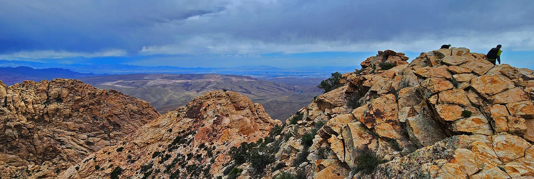 Official Summit Viewed from the Higher Peak | Black Velvet Peak | Rainbow Mountain Wilderness, Nevada