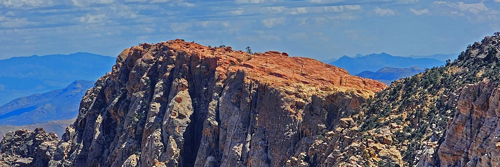 Enlarged View of Windy Peak from Mountain Spring Peak, High Point on the S. Ridgeline | Black Velvet Peak | Rainbow Mountain Wilderness, Nevada