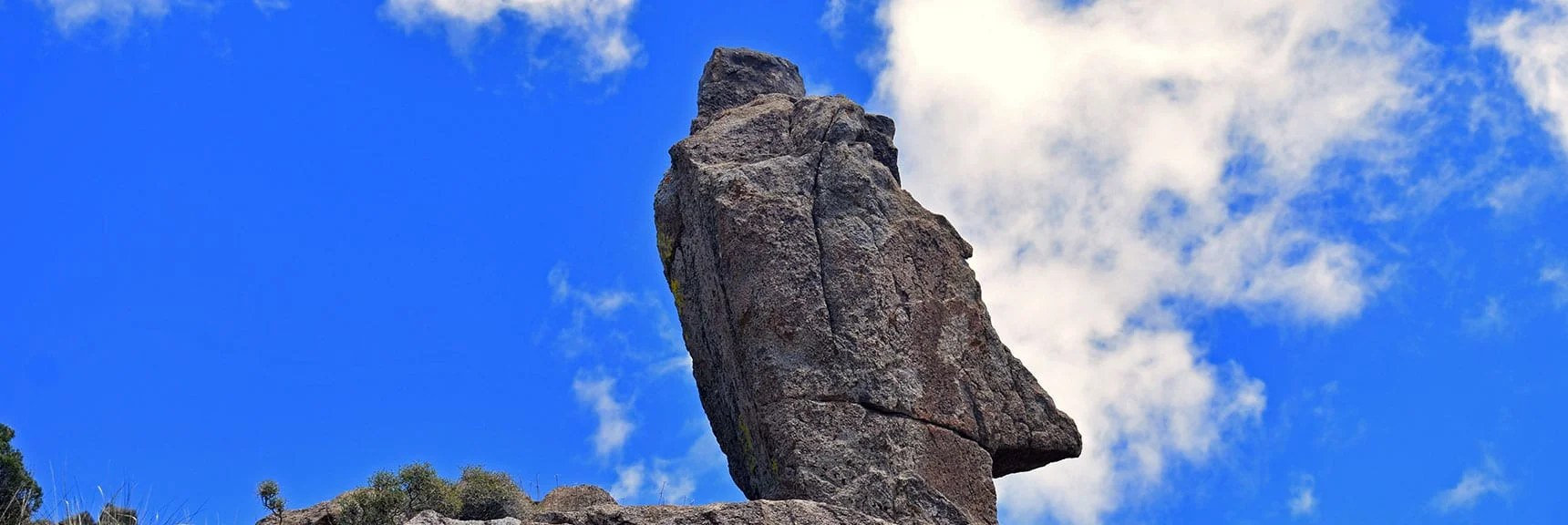 Easter Island Sculpted Pillar Just Below Mt. Wilson Summit | Wilson Summit, Arizona (near Lake Mead NRA)