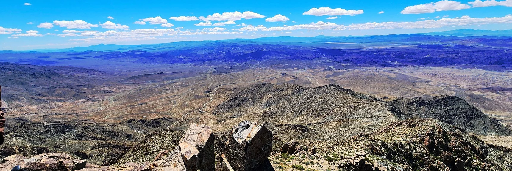 SW View from the Summit Black Joe Mine Rd Below. | Wilson Summit, Arizona (near Lake Mead NRA)