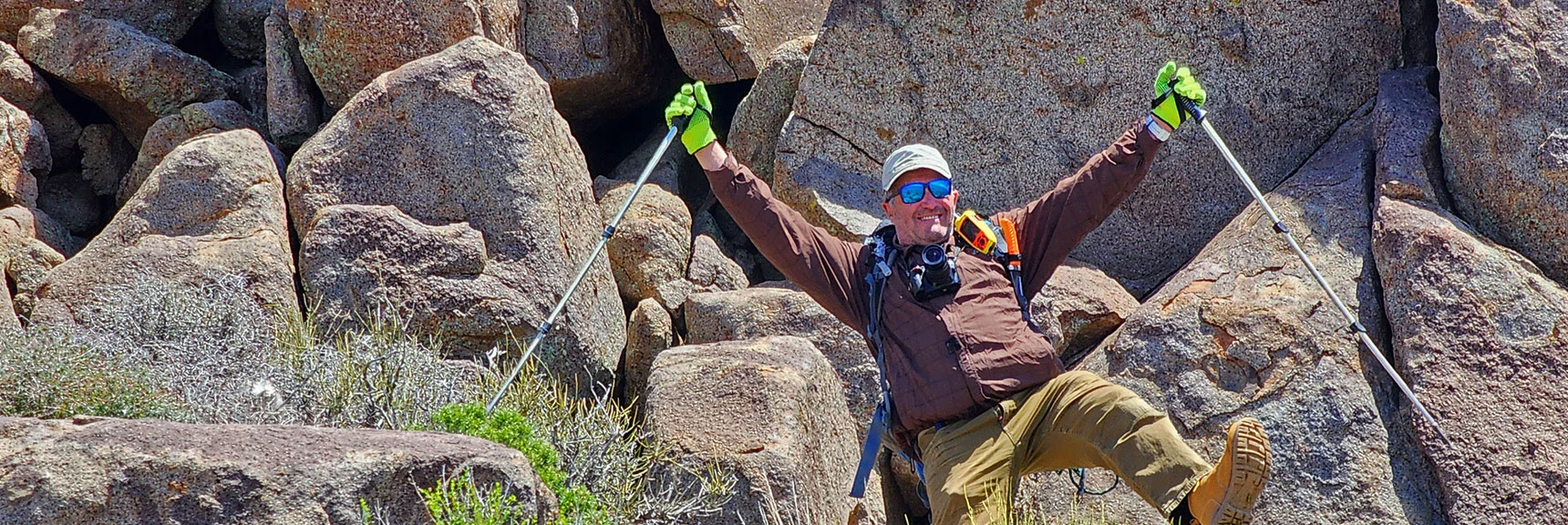 A Living Easter Island Sculpture Just Below the Summit | Wilson Summit, Arizona (near Lake Mead NRA)