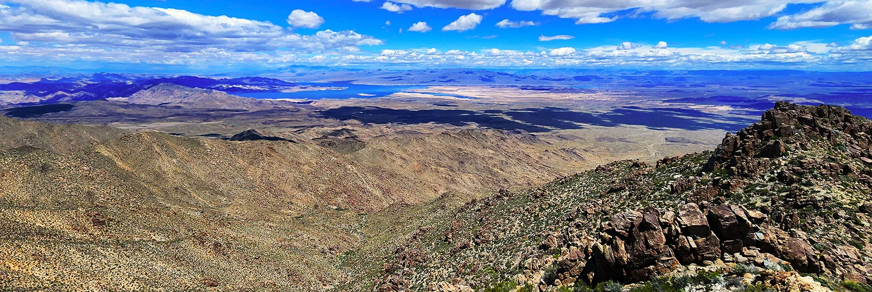 Northern Lake Mead and Terrain to the East | Wilson Summit, Arizona (near Lake Mead NRA)