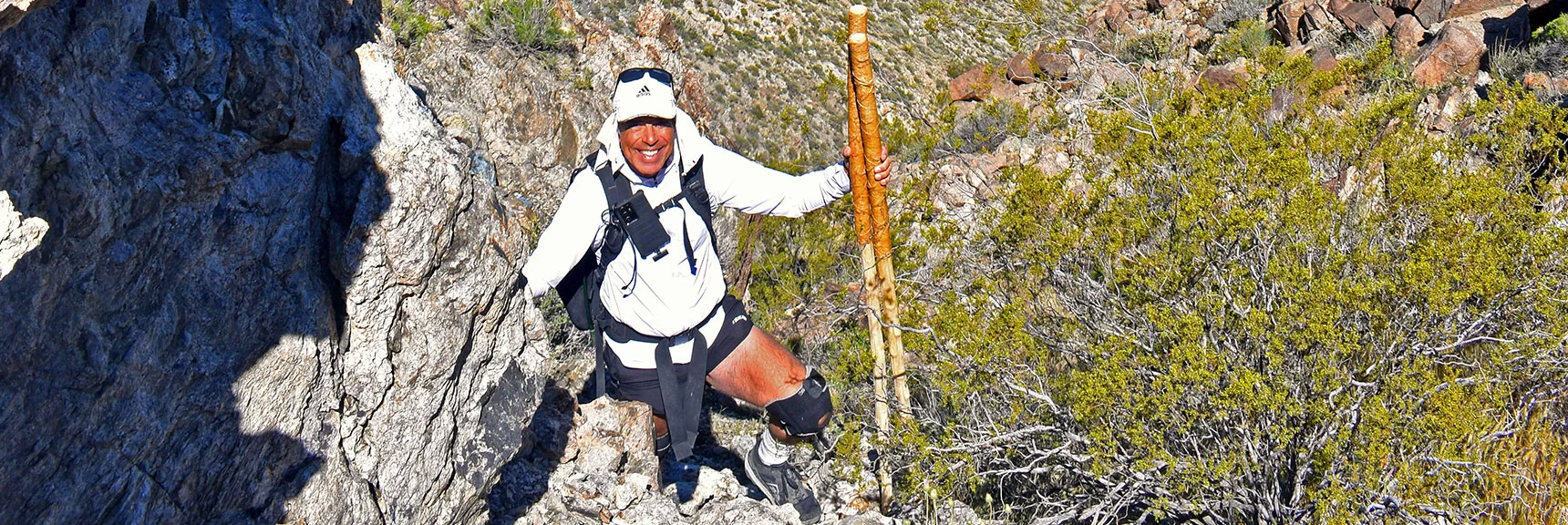 Left Turn on Saddle, Then Ascend to Mt. Wilson Approach Ridge Above. | Wilson Summit, Arizona (near Lake Mead NRA)
