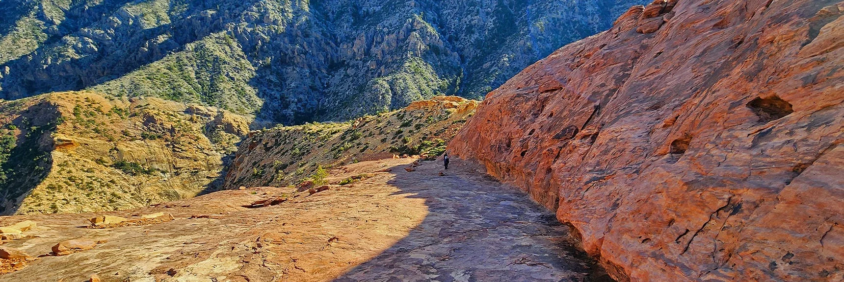 Cross Saddle and Descend Toward Upper Oak Creek Canyon | Rainbow Mt via Pine Creek & Oak Creek Canyons, Nevada