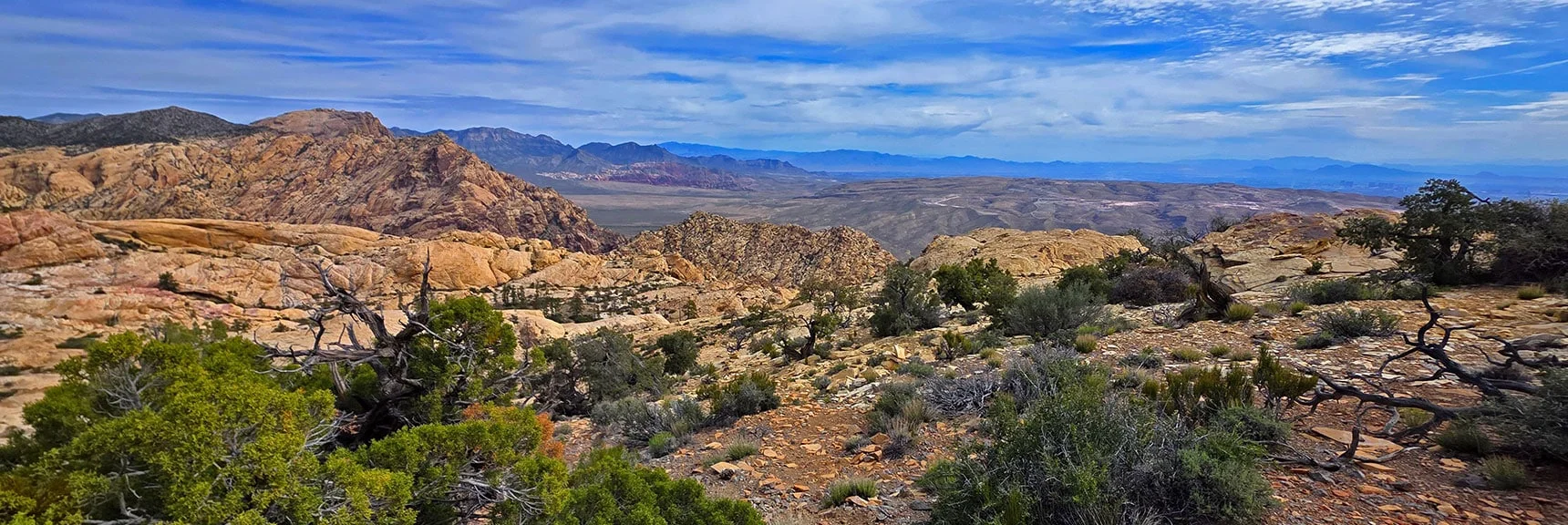 Descend a Ridge Between Little Zion and Hidden Peak. | Monument Peak Summit | Rainbow Mountain Wilderness, Nevada