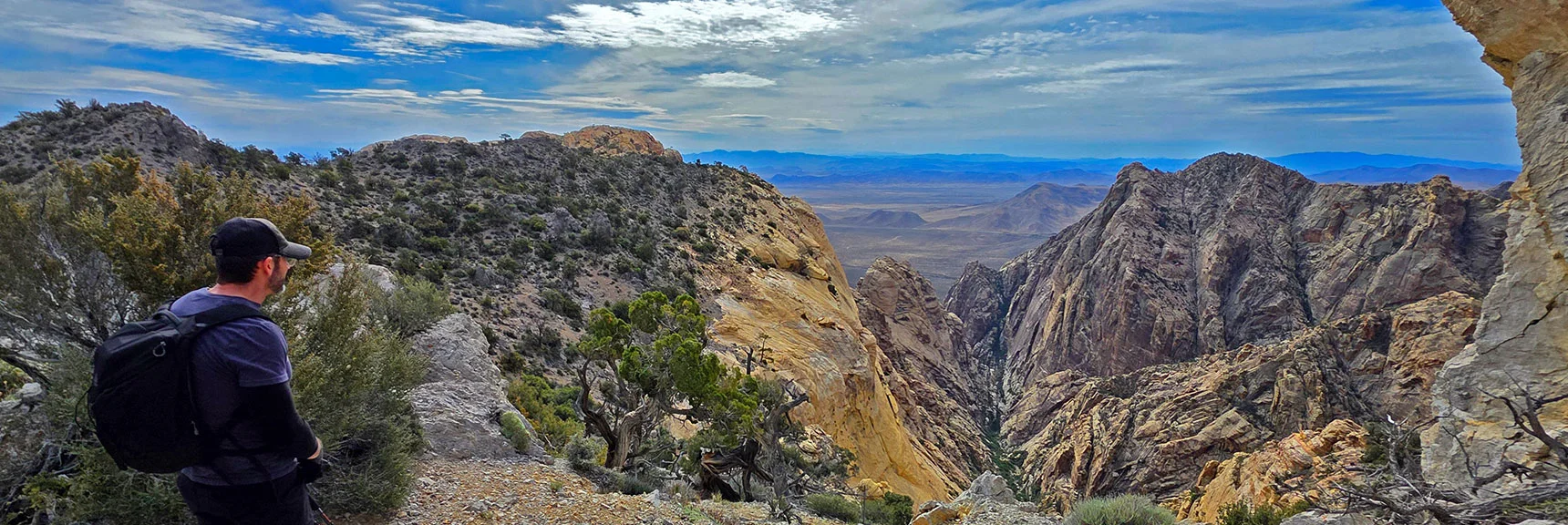 Black Velvet Canyon Between Hidden & Monument Peaks | Monument Peak Summit | Rainbow Mountain Wilderness, Nevada
