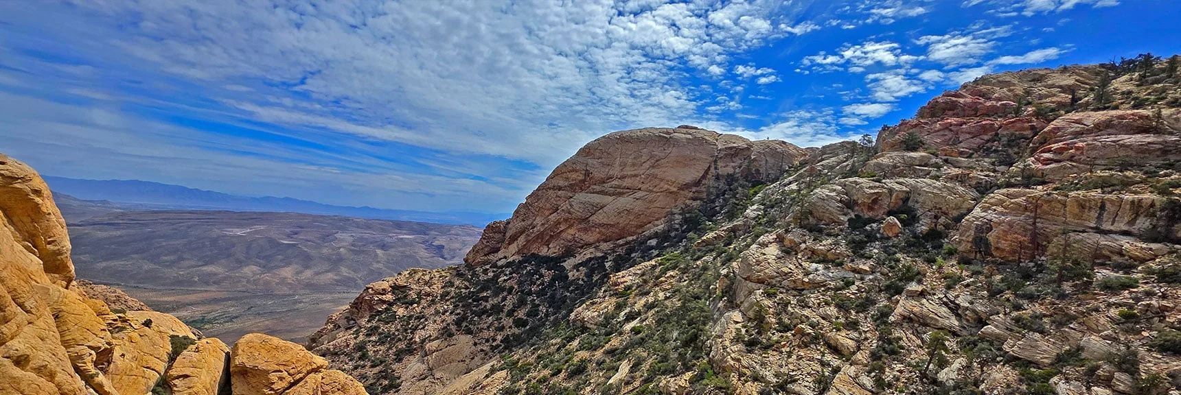 Target: Plateau at Rocky Outcrop to Left of Monument Peak. | Monument Peak Summit | Rainbow Mountain Wilderness, Nevada