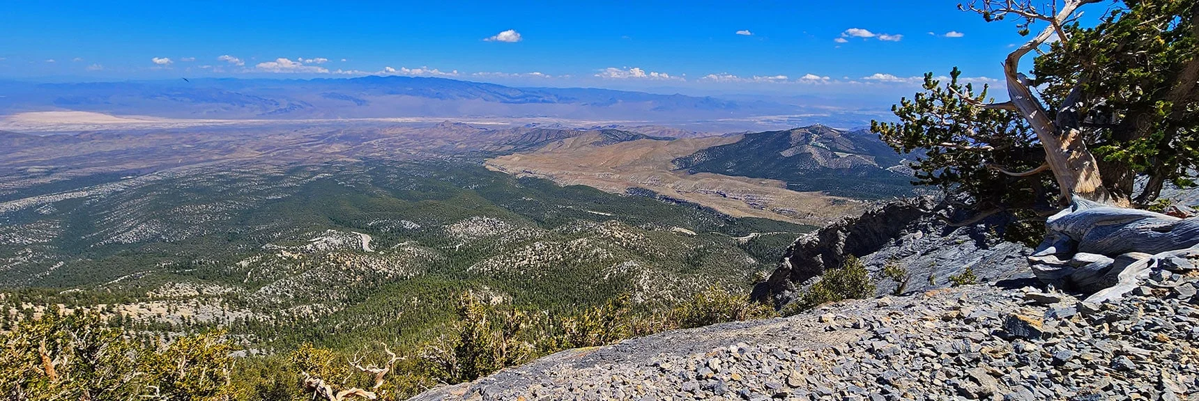 Another Look At Ledge Just Summited. Now at Base of Large Summit Bulge. | Mummy's Nose Final Summit Approach from Deer Creek Road | Mt. Charleston Wilderness, Nevada