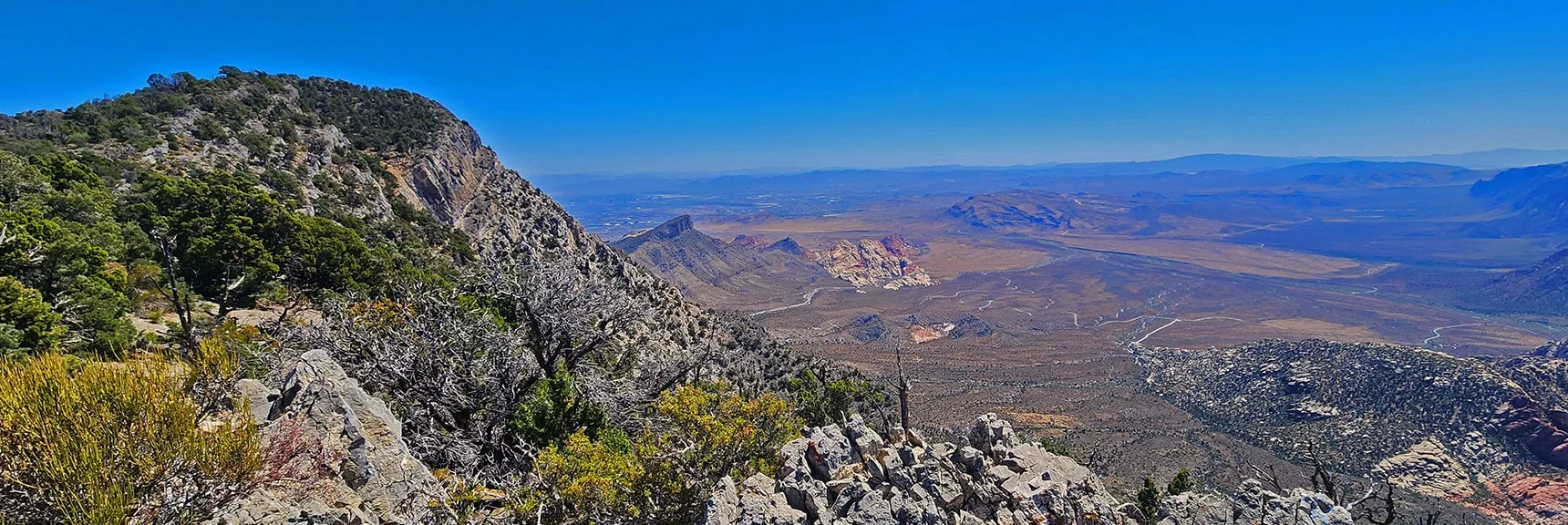 Two Unique Worlds Bordering One Spectacular Ridgeline | La Madre Ridgeline Grand Crossing | La Madre Mountains Wilderness and Red Rock Canyon NCA, Nevada