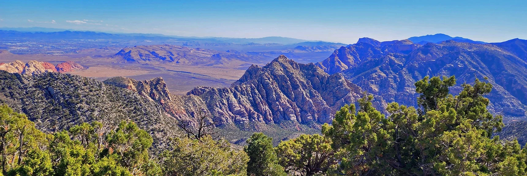 White Rock Mountain Below Ridgeline Descent Point to La Madre Springs. | La Madre Ridgeline Grand Crossing | La Madre Mountains Wilderness and Red Rock Canyon NCA, Nevada
