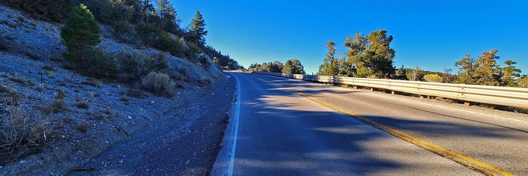 Take a Left on Deer Creek Road, Then 1/2 Mile to Catch Pen Loop Trailhead | Mummy Mountain Forehead Summit Approach Gully | Mt Charleston Wilderness, Nevada